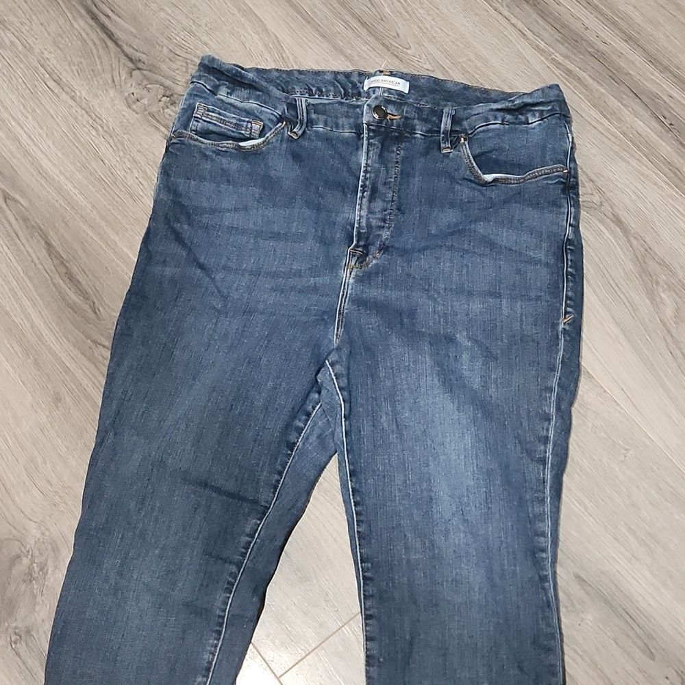 GUC Good American Alwaya Fit Good Legs Skinny Rugged Skinny Jeans - Picture 5 of 8